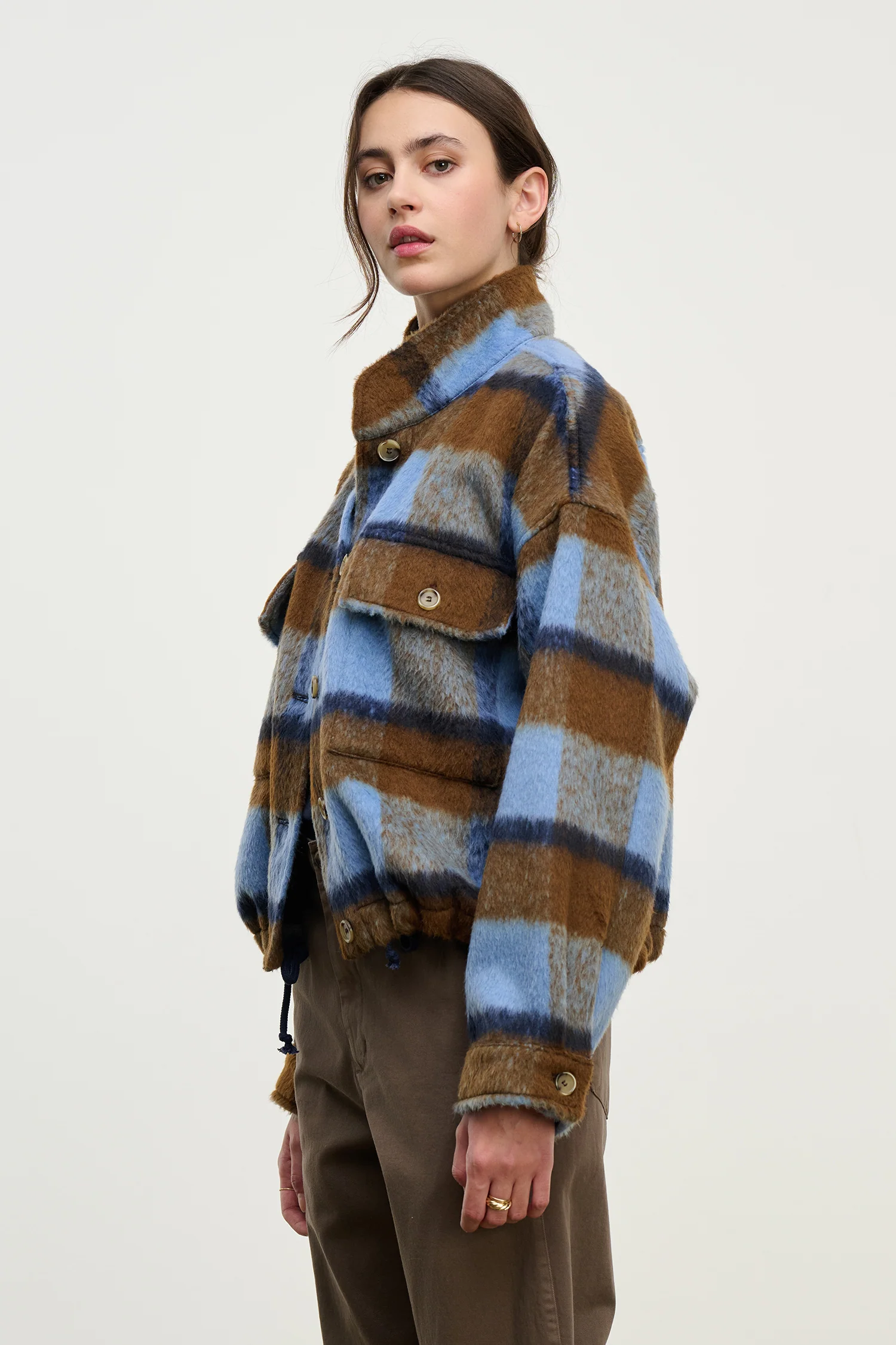 AUBREY JACKET IN PLAID - Image 5