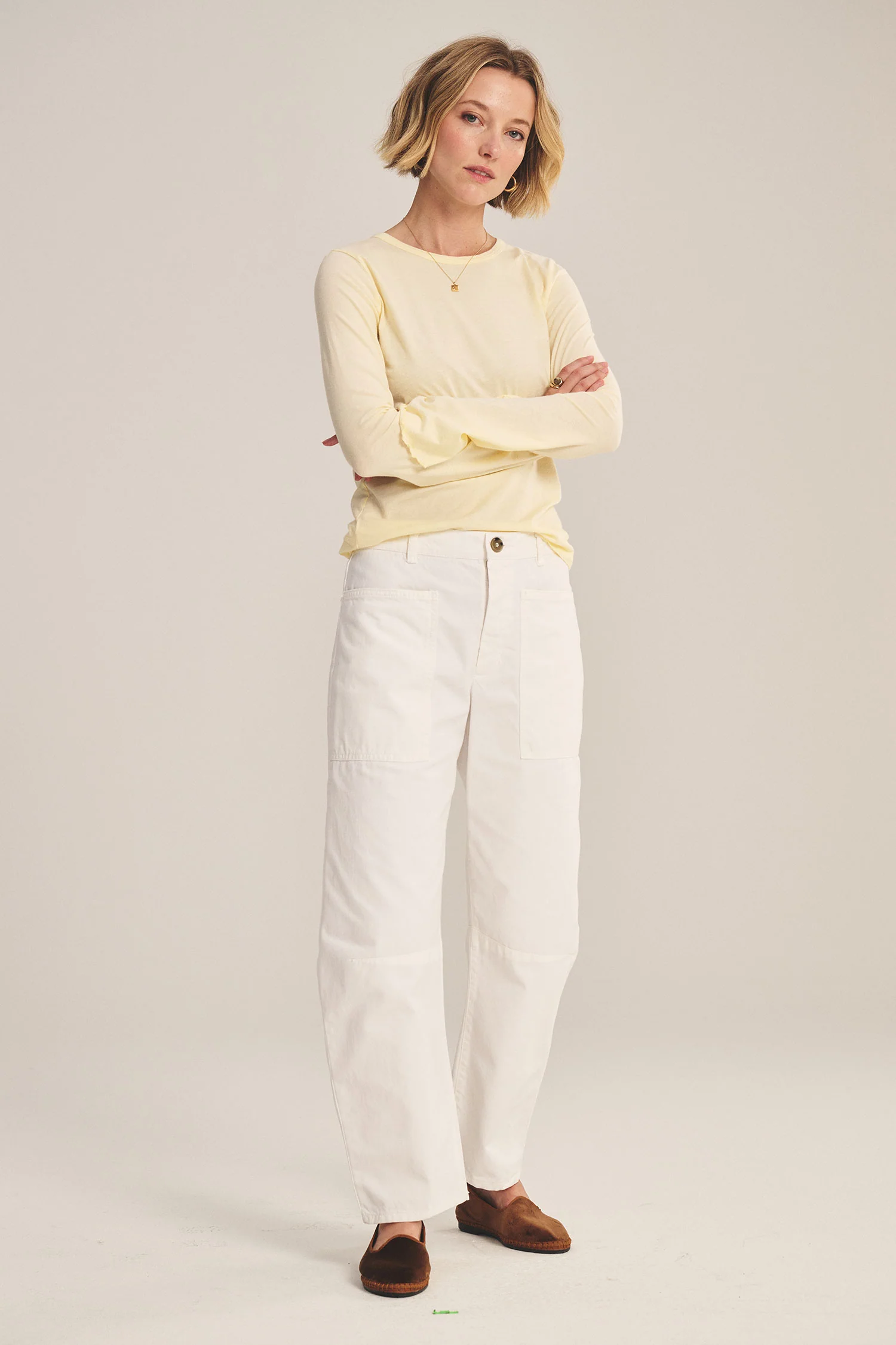 BRYLIE TROUSER IN SLEET - Image 3