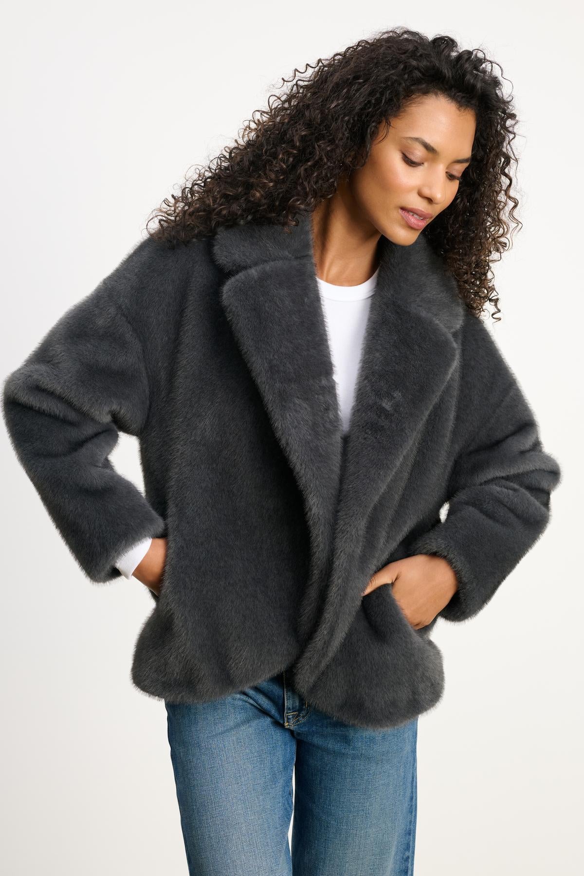 CAROLYN JACKET IN SLATE - Image 3