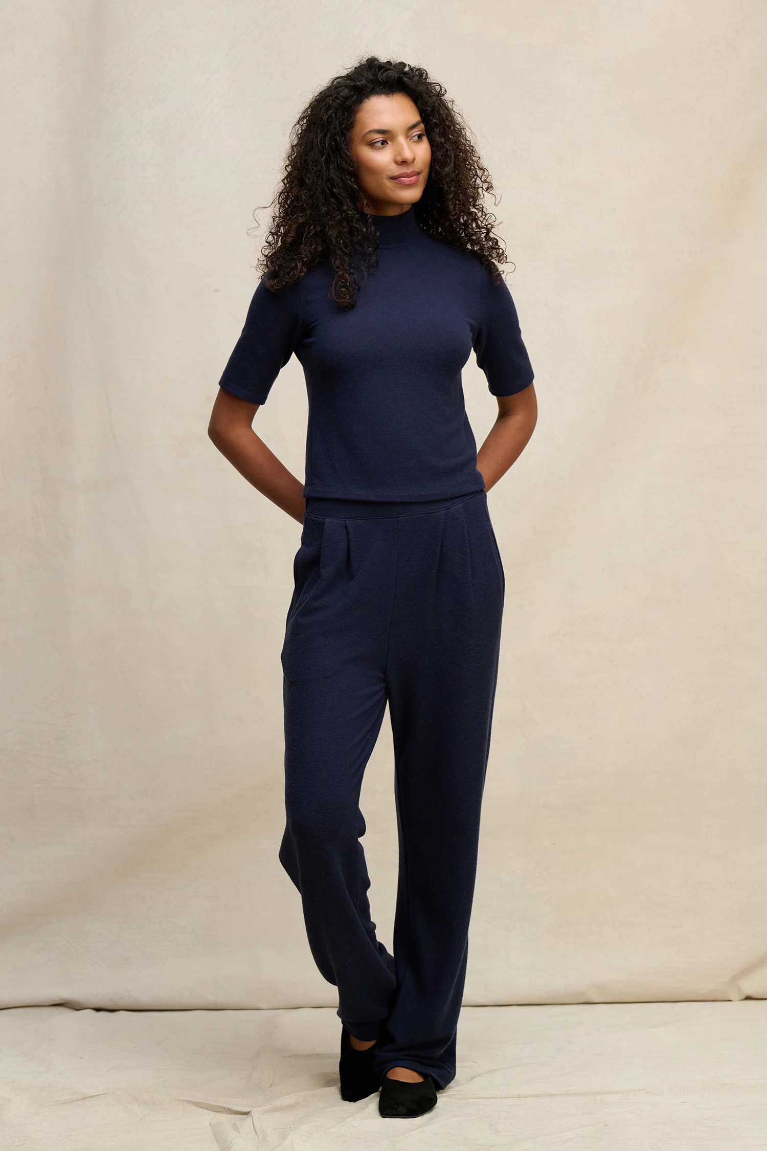 ELIYA TROUSER IN NAVY - Image 4