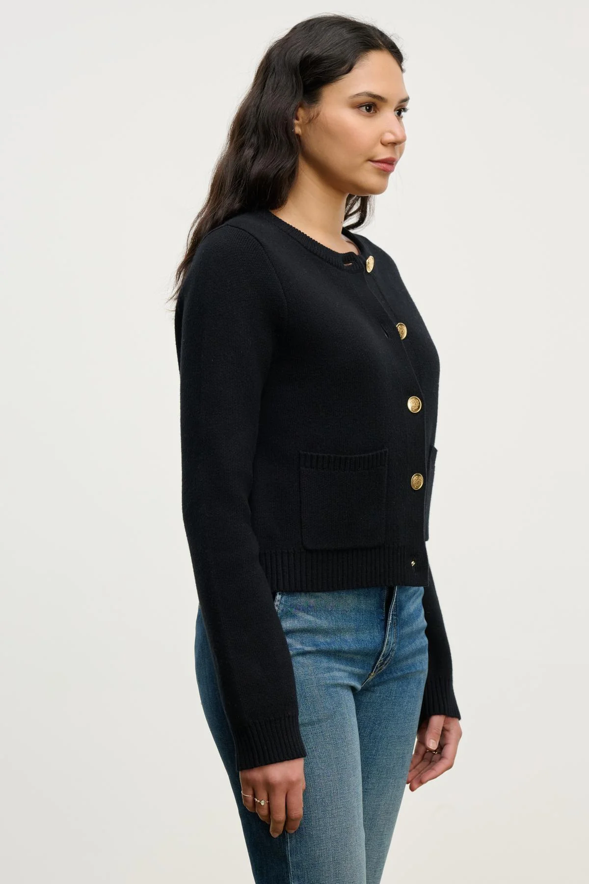 MAHAL CARDIGAN IN BLACK - Image 2