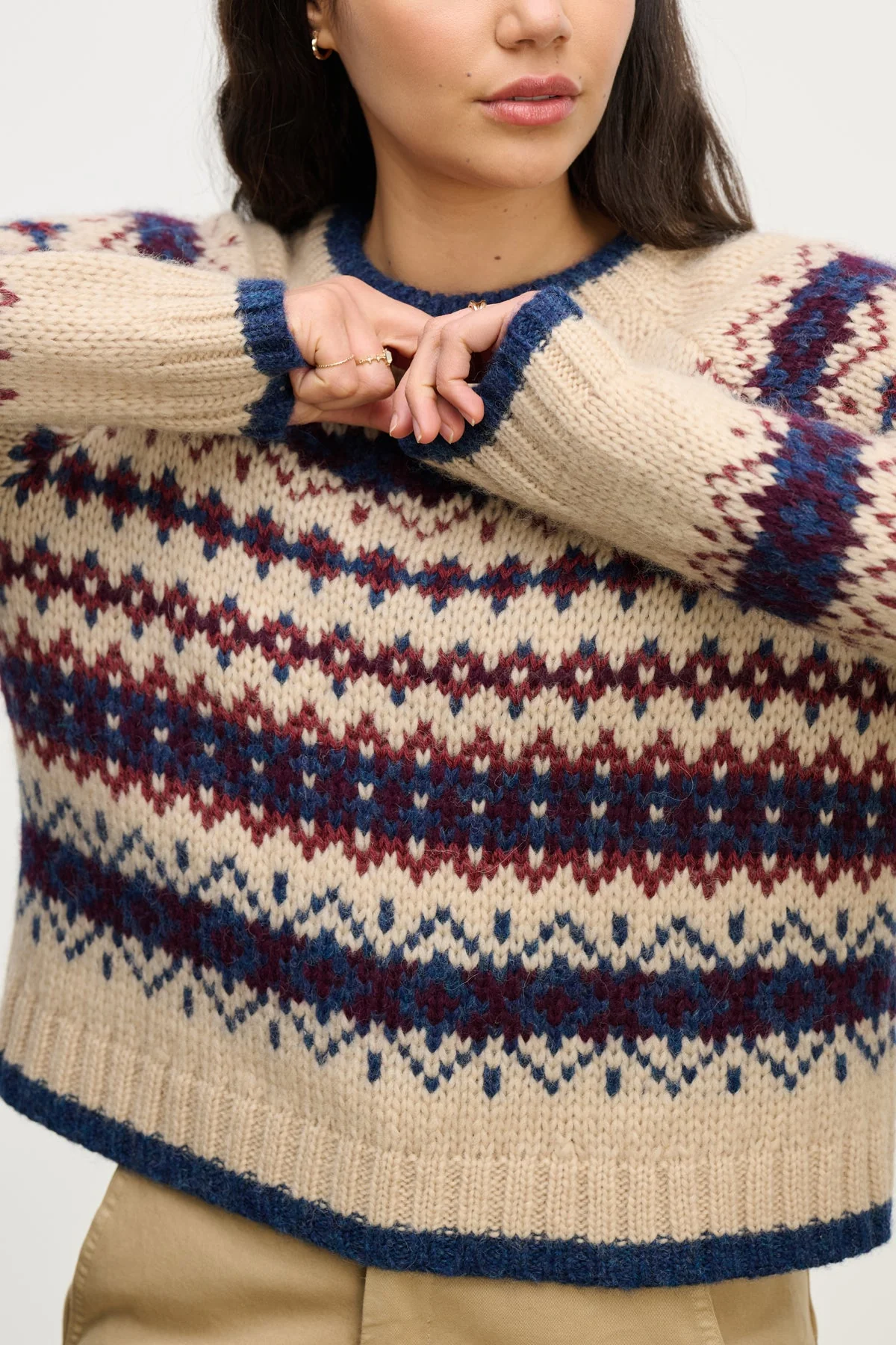 MAKENA ALPACA SWEATER IN MULTI - Image 5