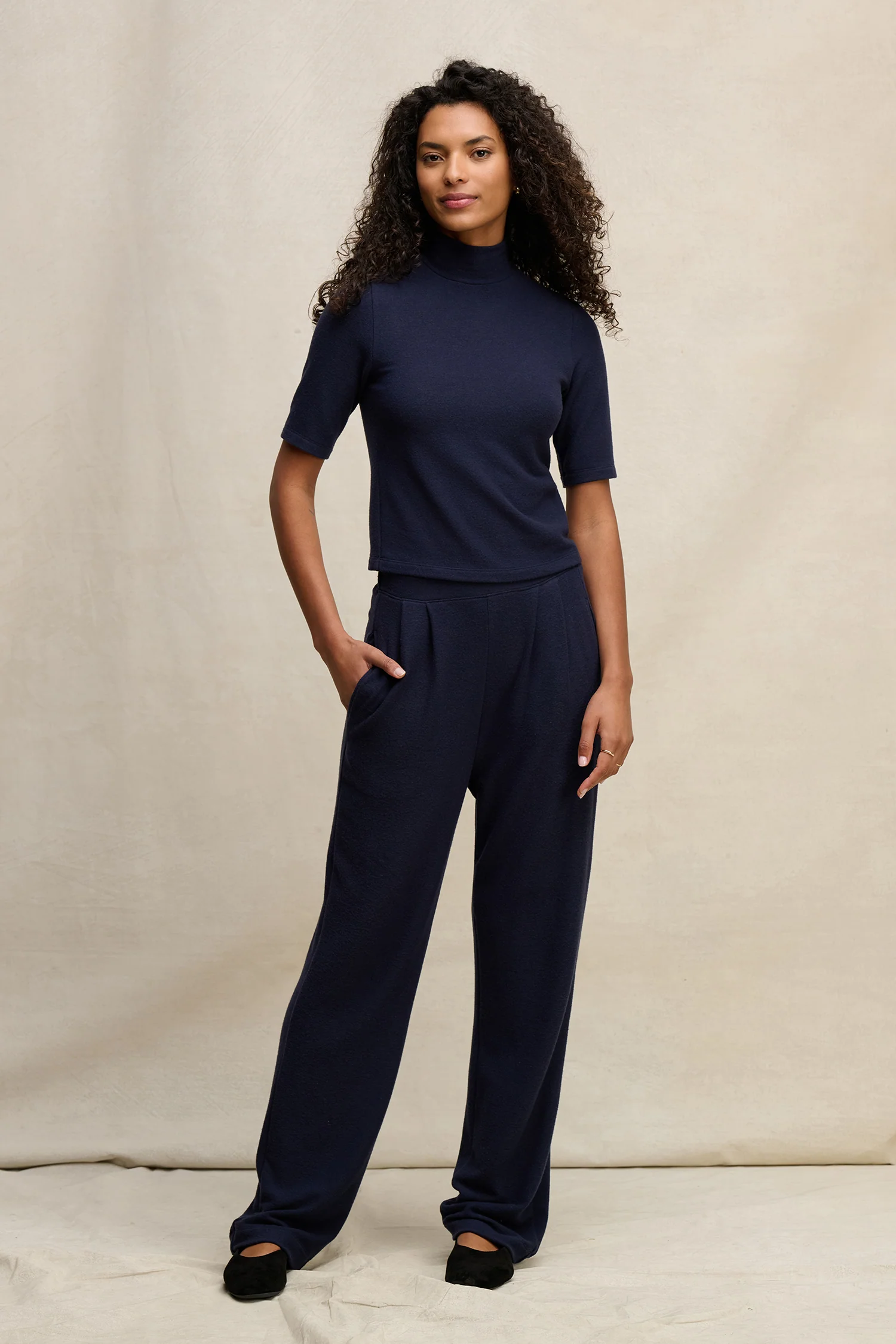 MALAYA TURTLENECK IN NAVY - Image 2