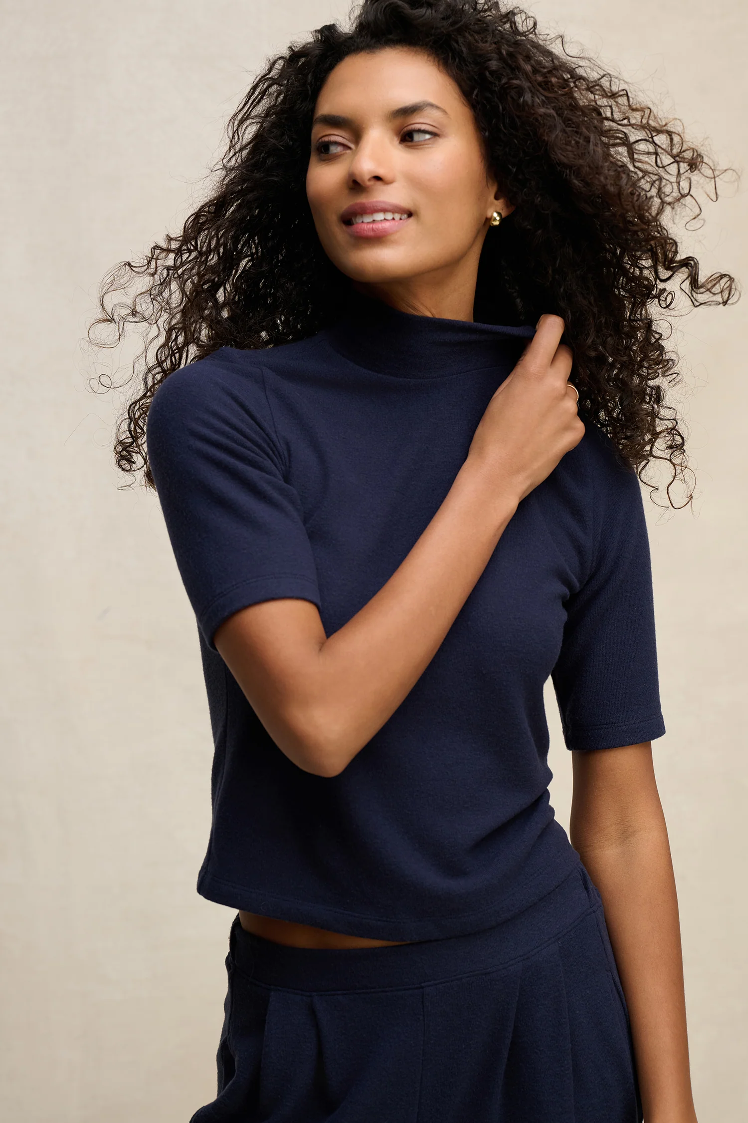 MALAYA TURTLENECK IN NAVY - Image 3
