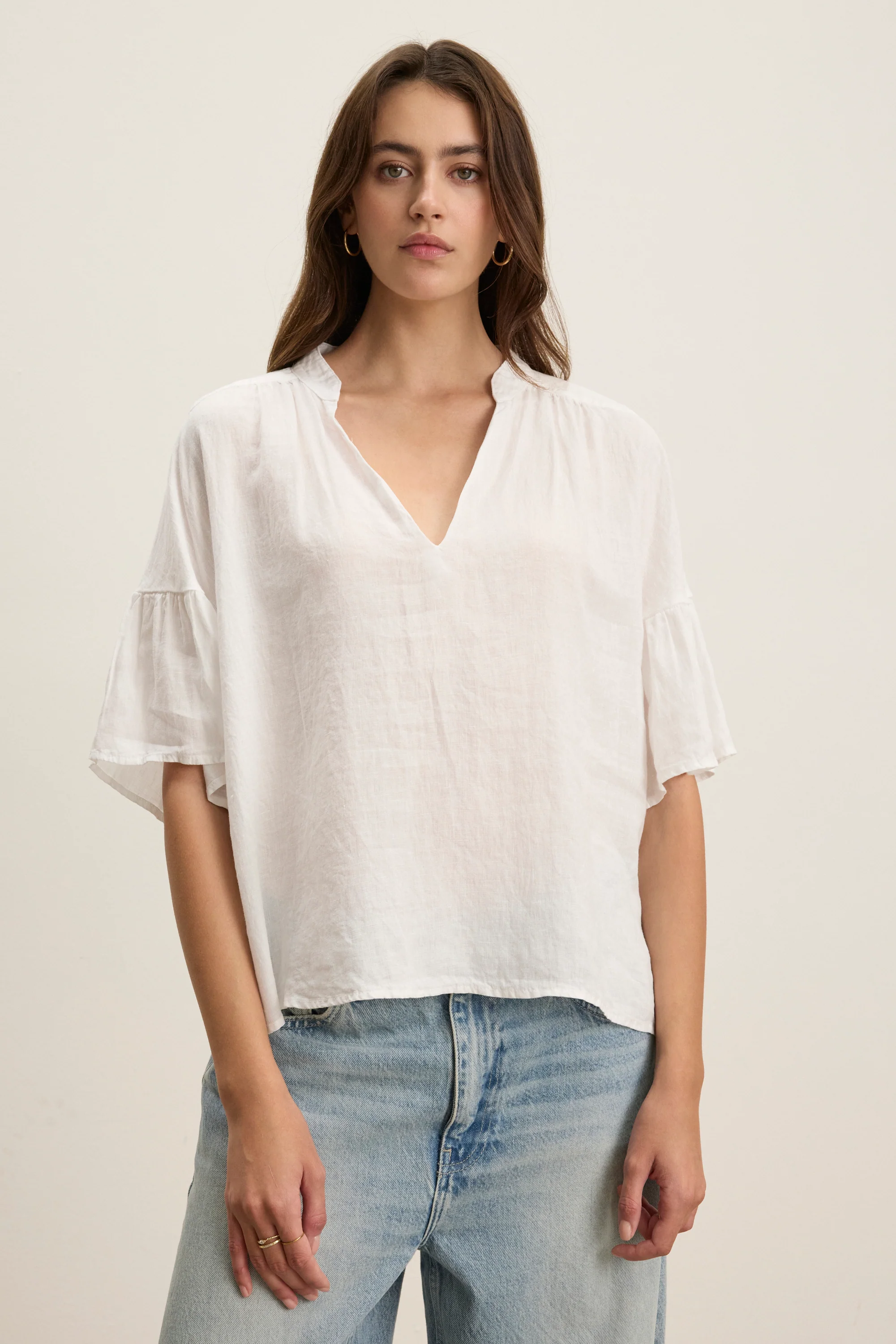 RAYE TOP IN WHITE