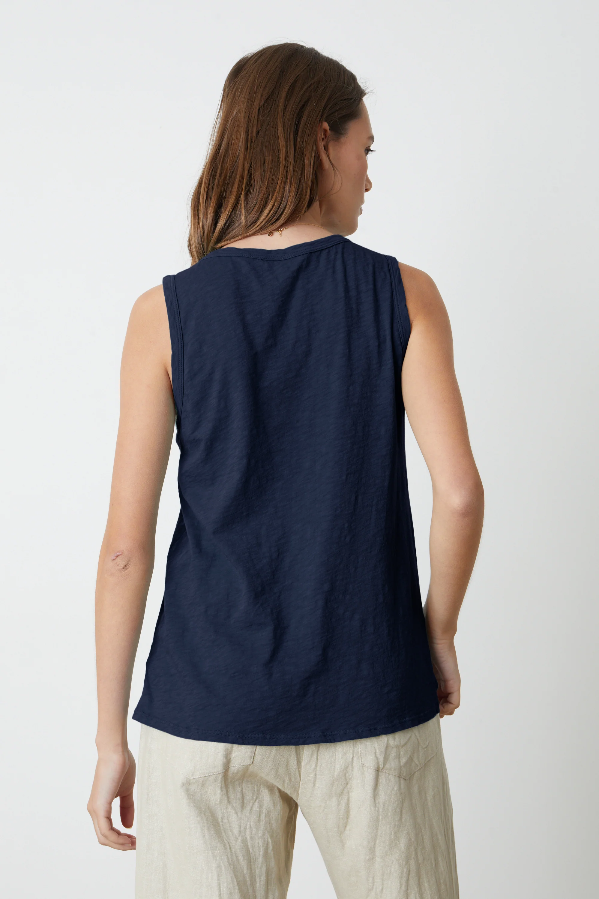 TAURUS COTTON SLUB TOP IN INK - Image 3