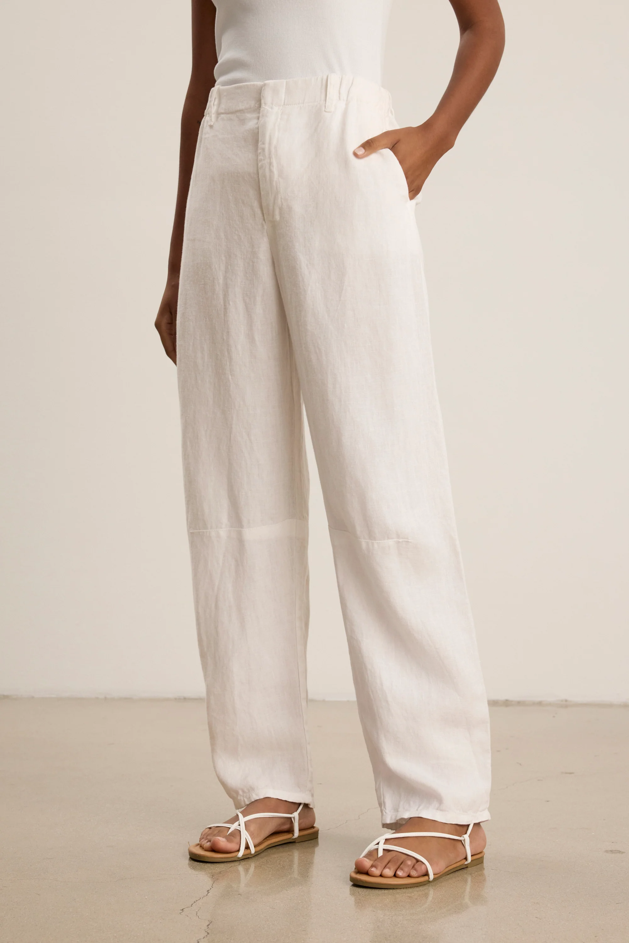 TAYLOR TROUSER IN CHALK - Image 2